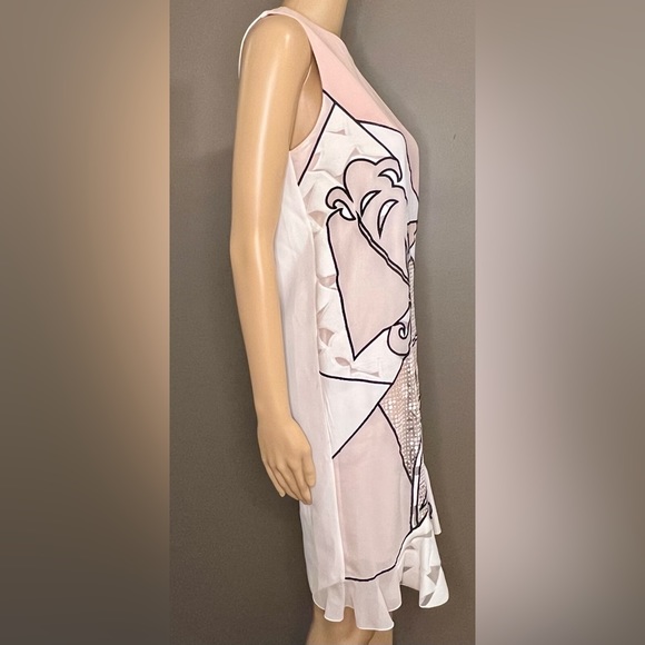 VIKTOR & ROLF Italian Collage Style Dress Lined With Silk Size XS - Picture 2 of 11
